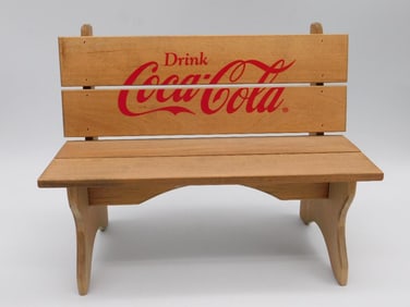COCA-COLA COKE WOODEN BENCH