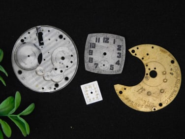 Vintage Watch Movement Plates and Dials WATCHMAKER WATCHMAKING TOOLS