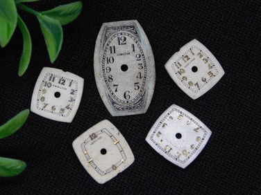 5 Vintage Hamilton Watch Dials WATCHMAKER WATCHMAKING TOOLS