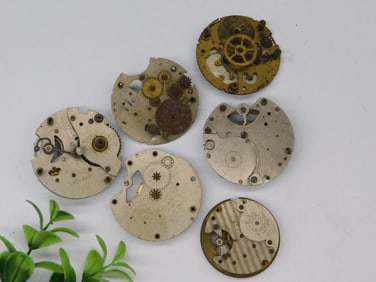Six Vintage Watch Movement Mechanisms WATCHMAKER WATCHMAKING TOOLS