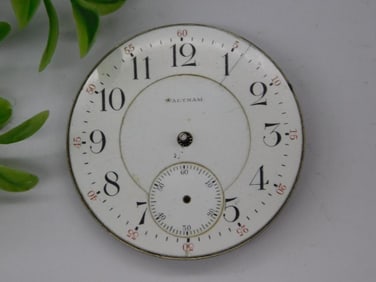 Antique Waltham Pocket Watch Dial and Movement WATCHMAKER WATCHMAKING TOOLS