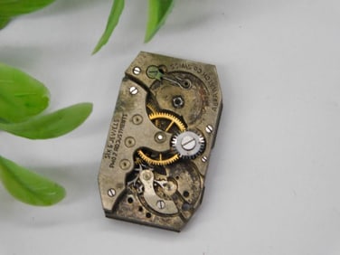 Antique Swiss Watch Movement with Gears and Parts WATCHMAKER WATCHMAKING TOOLS
