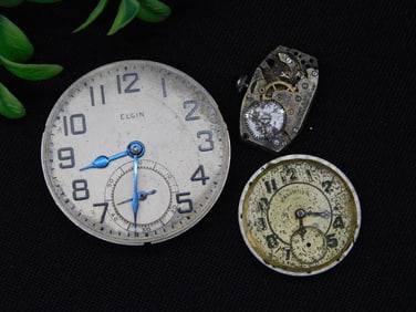 Vintage Elgin and Waltham Watch Parts WATCHMAKER WATCHMAKING TOOLS