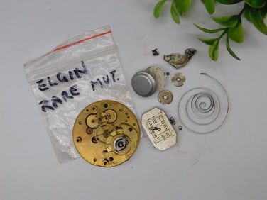 Elgin Rare Pocket Watch Movement Parts WATCHMAKER WATCHMAKING TOOLS