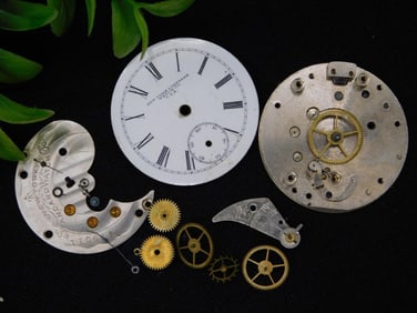 Vintage Pocket Watch Movement Components WATCHMAKER WATCHMAKING TOOLS