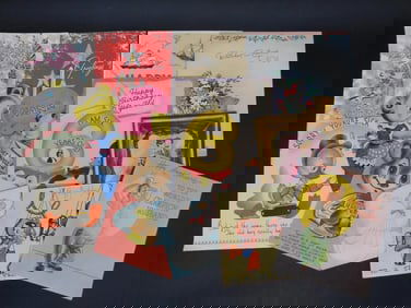 GREETING CARDS VINTAGE ANTIQUE EPHEMERA