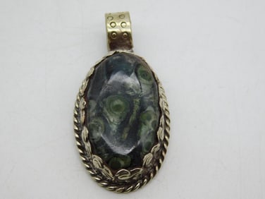 KAMBABA JASPER PENDANT ROCK STONE LAPIDARY SPECIMEN