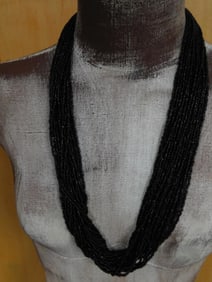 SEED BEAD NECKLACE ROCK STONE LAPIDARY SPECIMEN