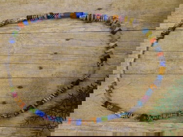 AFRICAN TRADE BEADS ROCK STONE LAPIDARY SPECIMEN