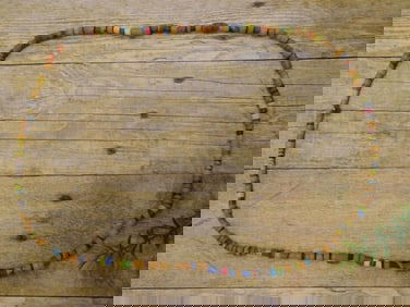 AFRICAN TRADE BEADS ROCK STONE LAPIDARY SPECIMEN