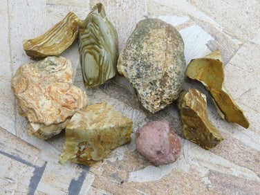 MIXED LOT ROCK STONE LAPIDARY SPECIMEN