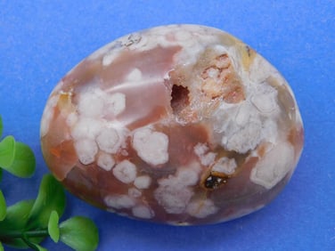 HATMANS FLOWER PETAL AGATE ROCK STONE LAPIDARY SPECIMEN