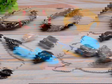 MIXED JEWELRY LOT ROCK STONE LAPIDARY SPECIMEN