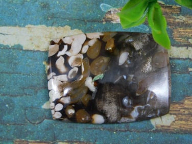 PEANUT WOOD JASPER CABOCHON ROCK STONE LAPIDARY SPECIMEN