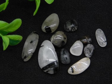 TOURMALINE IN QUARTZ ROCK STONE LAPIDARY SPECIMEN