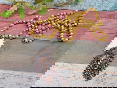 CHIEF PENDANT ON SPARKLE BEAD NECKLACE