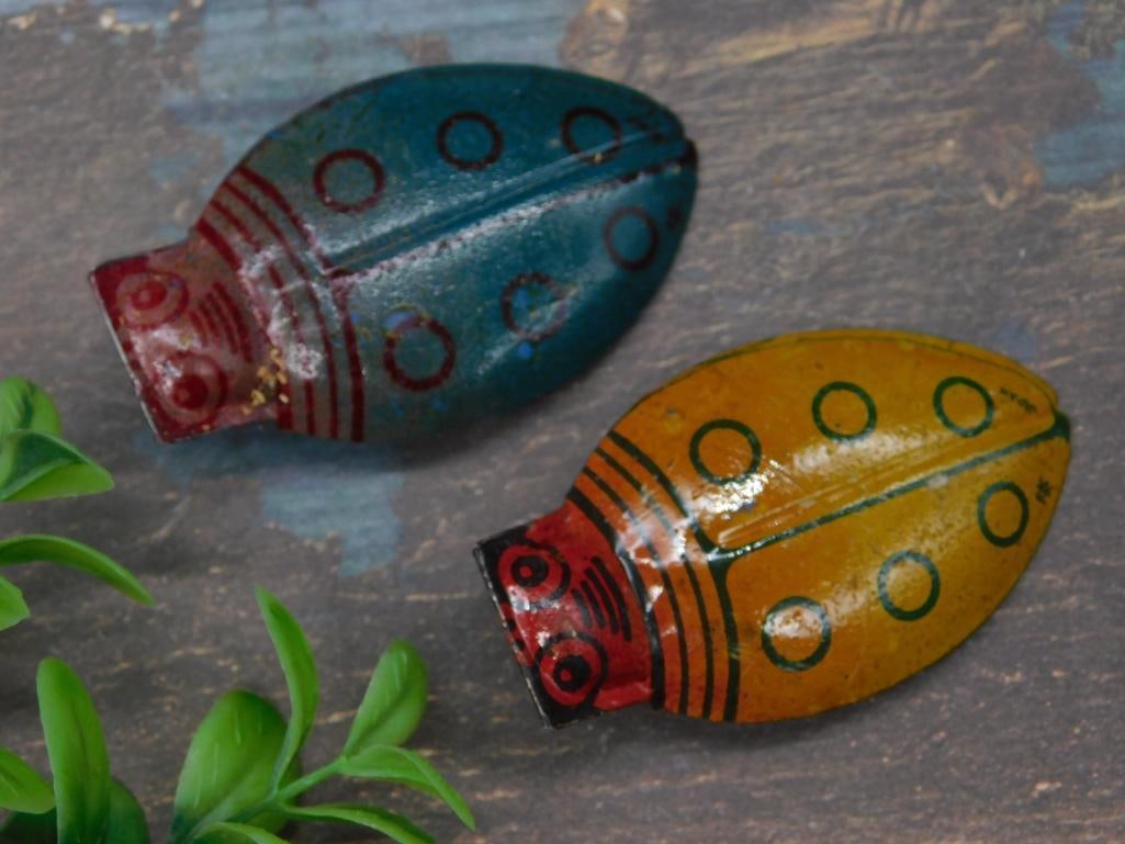 VINTAGE BEETLE TIN TOYS: VINTAGE BEETLE TIN TOYS