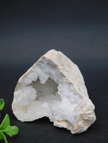 Natural Rock Geode with Crystal Formation
