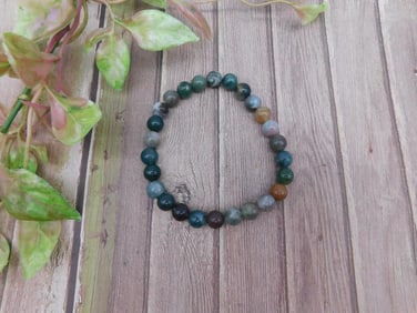 Multi-Color Stone Beaded Bracelet