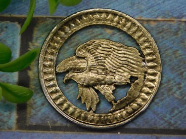 Cut-Out Coin with Eagle Design