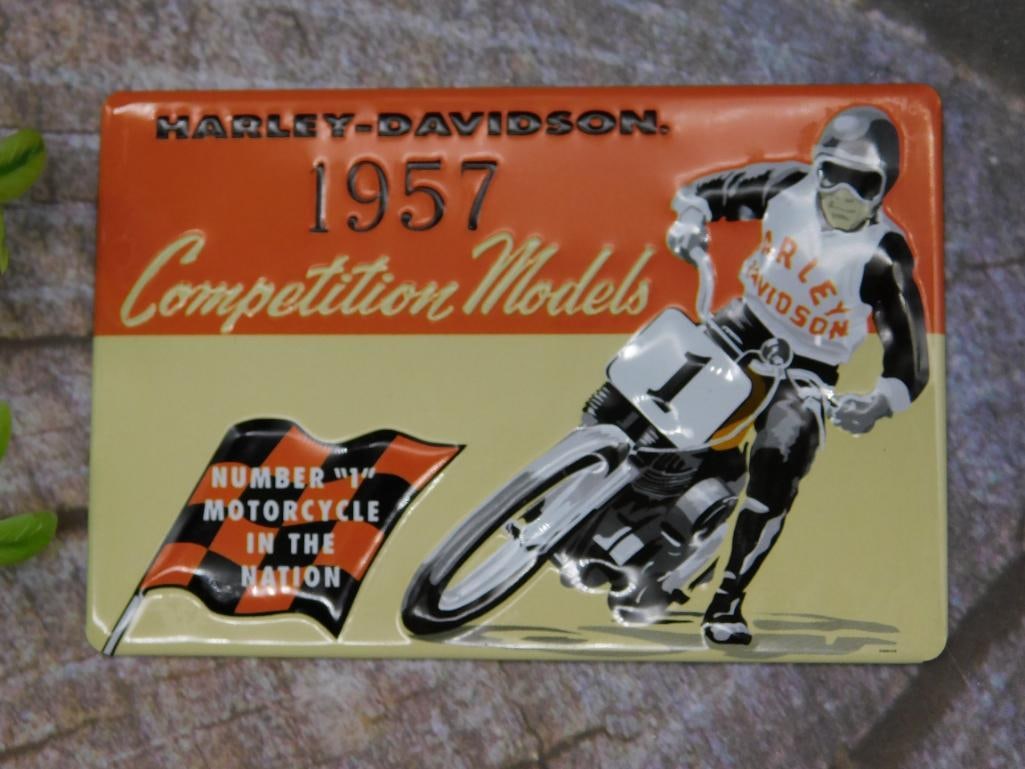 Harley-Davidson 1957 Competition Models Magnet: Harley-Davidson 1957 Competition Models Magnet