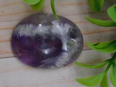 Oval Shaped Amethyst CABOCHON, 7 Grams ROCK STONE LAPIDARY SPECIMEN