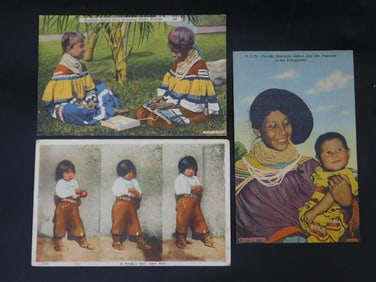 Vintage Native American Indian Postcards Ephemera