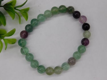 Beaded Stretch Bracelet Rock Stone Lapidary Specimen