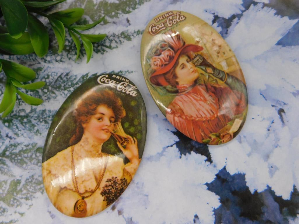 Coca-Cola Advertising Pocket Mirrors: Coca-Cola Advertising Pocket Mirrors