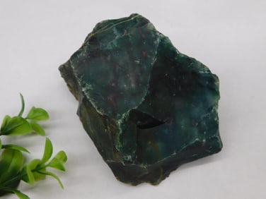 Rough Bloodstone Specimen, 362 Grams ROCK STONE LAPIDARY SPECIMEN