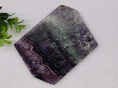 Fluorite Display Slab with Multicolor Bands