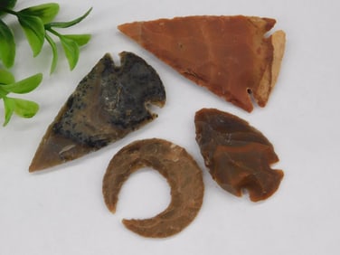 Four Native American-Style Stone Points