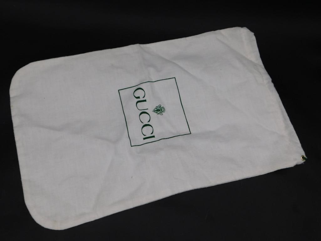 Gucci Branded White Fabric Dust Bag: Gucci Branded White Fabric Dust Bag