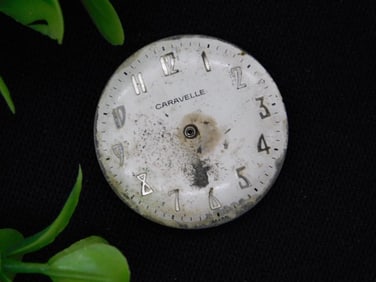 Vintage Caravelle Watch Movement with Dial and Gears WATCHMAKER WATCHMAKING TOOLS