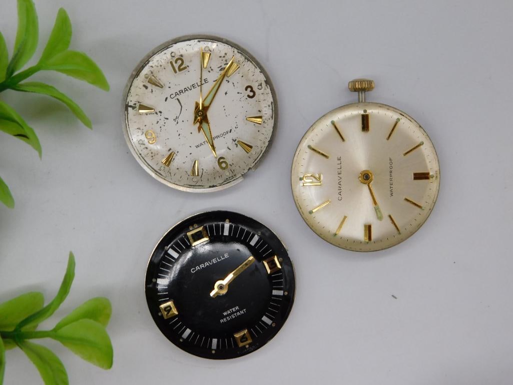 Three Vintage Mechanical Watch Movements WATCHMAKER WATCHMAKING TOOLS: Three Vintage Mechanical Watch Movements WATCHMAKER WATCHMAKING TOOLS