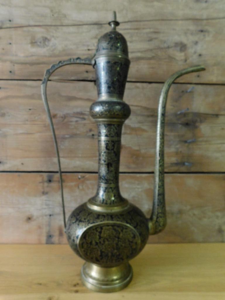 ARABIC STYLE EWER VINTAGE ANTIQUE: ARABIC STYLE EWER VINTAGE ANTIQUE