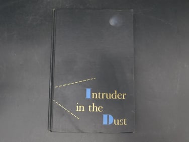 1948 INTRUDER IN THE DUST BOOK BY WILLIAM FAULKNER VINTAGE ANTIQUE