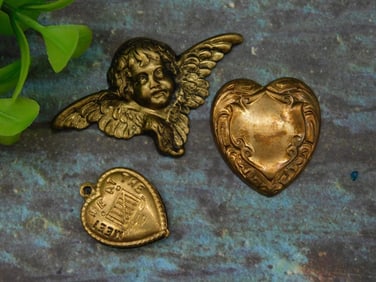 MIXED PENDANT STAMPING VINTAGE ANTIQUE