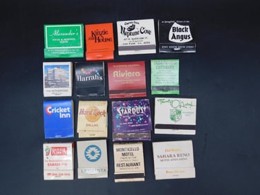 ADVERTISING MATCHBOOKS VINTAGE ANTIQUE