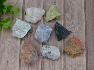 MIXED ROUGH LOT ROCK STONE LAPIDARY SPECIMEN