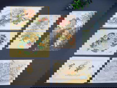 VINTAGE GREETING CARDS ANTIQUE EPHEMERA