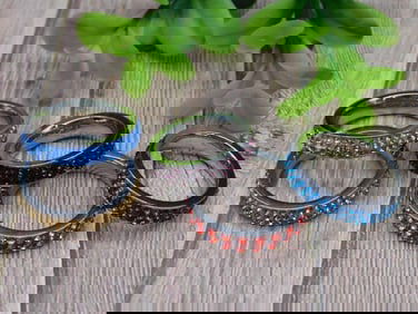 STONE RINGS ROCK STONE LAPIDARY SPECIMEN