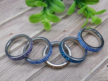 STONE RINGS ROCK STONE LAPIDARY SPECIMEN