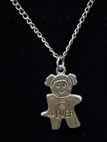 BEST FRIEND NECKLACE ONE HALF VINTAGE ANTIQUE