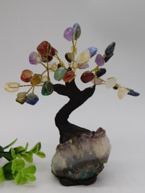 MIXED STONE TREE ROCK STONE LAPIDARY SPECIMEN