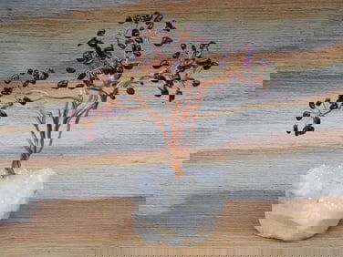 MIXED STONE TREE ROCK STONE LAPIDARY SPECIMEN