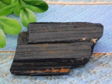 BLACK TOURMALINE ROCK STONE LAPIDARY SPECIMEN