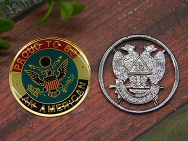 MIXED CABOCHON AND CUT COIN LOT