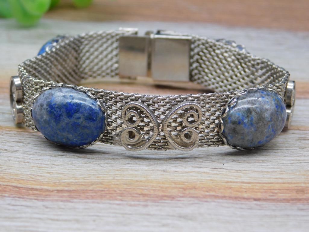 SODALITE BRACELET ROCK STONE LAPIDARY SPECIMEN: SODALITE BRACELET ROCK STONE LAPIDARY SPECIMEN