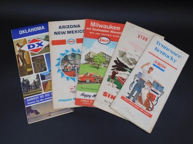 ENCO ROAD MAPS ASSORTED STATES VINTAGE ANTIQUE